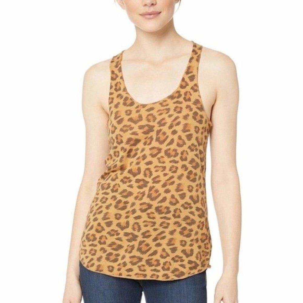 Alternative Apparel Tan Ideal Leopard Print Racerback Tank